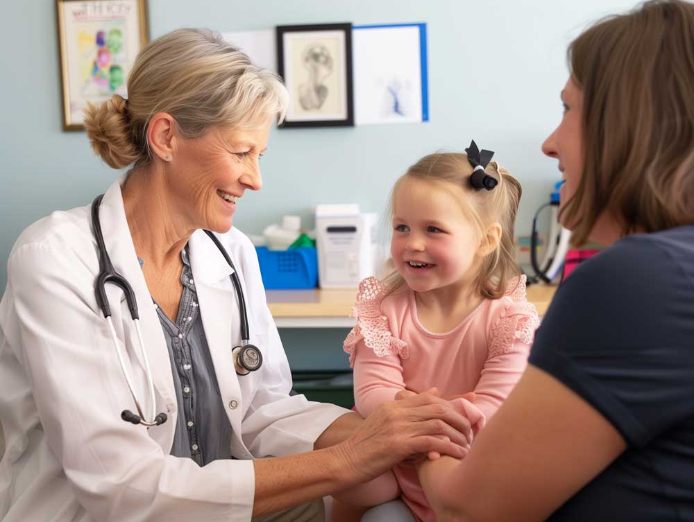 Doctor in Annandale General Practice, NSW Treating Patient